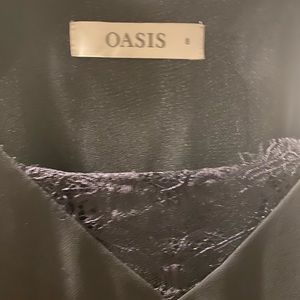 Oasis black dress top